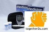 Máy đo đường huyết MEDISIGN MM800, gọn nhẹ, dễ sử dụng, nhanh cho kết quả